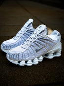 Nike Shox TL - 12 Molas Branco/Prata