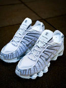 Nike Shox TL - 12 Molas Branco/Prata