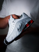 Nike Shox R4 Branco/Vermelho